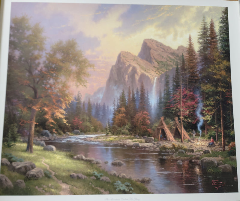 Mountains Declare His Glory (Small) by Thomas Kinkade Limited Edition