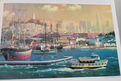 Old Blue and San Francisco Maritime Park Alexander Chen Seriolithograph