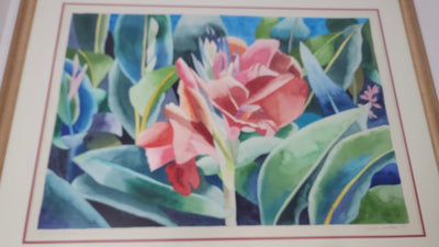 Canna Lily #2 by Linda Bastian Offset Lithograph