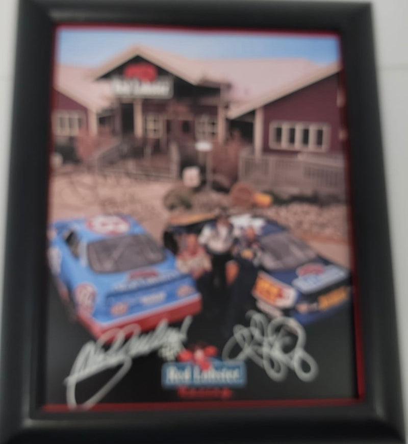 Red Lobster Photo Card Signed by Richard Petty, Kyle Petty, John Andretti