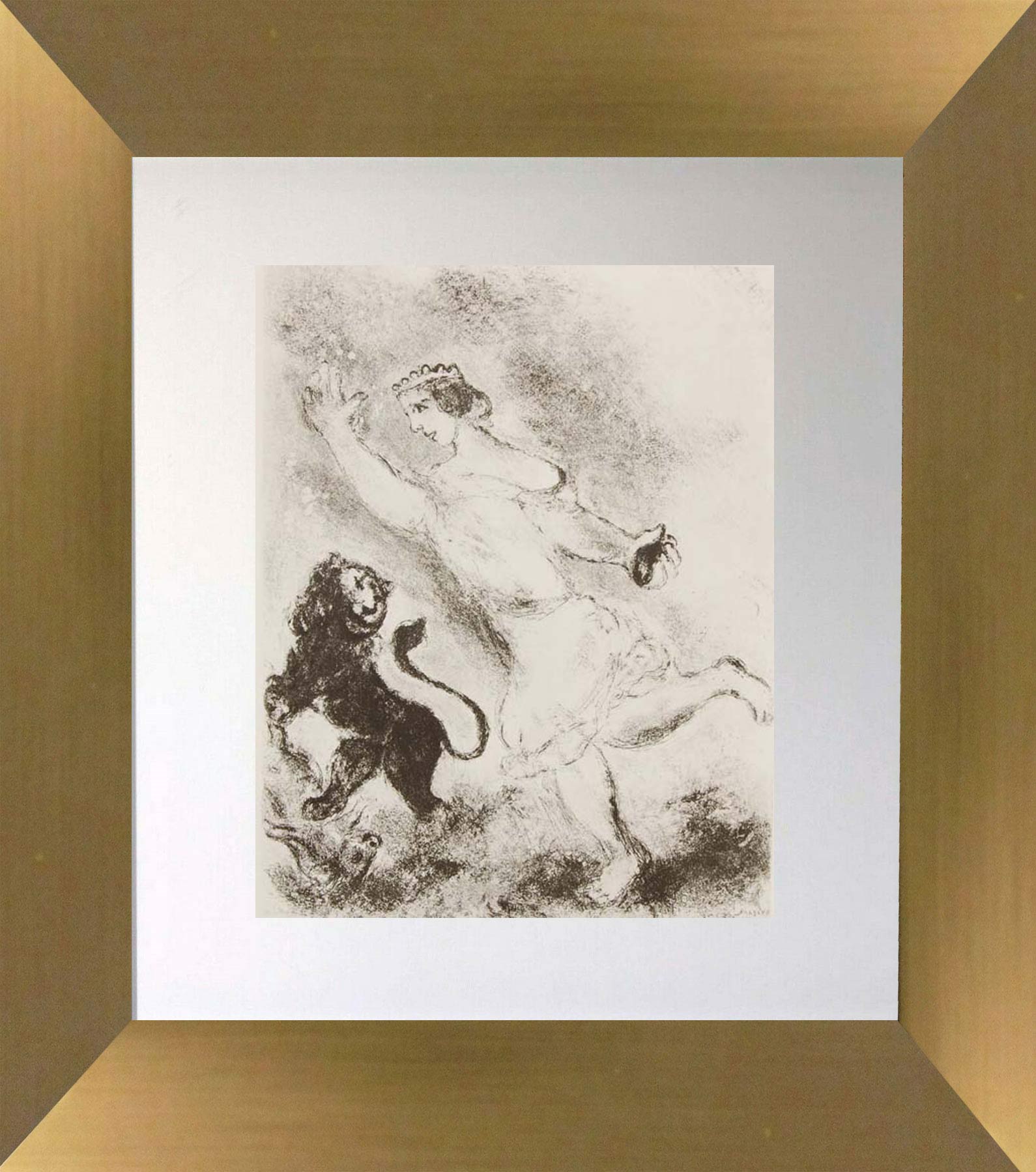 David Kills a Lion That Threatened His Flock by Marc Chagall | Baterbys ...